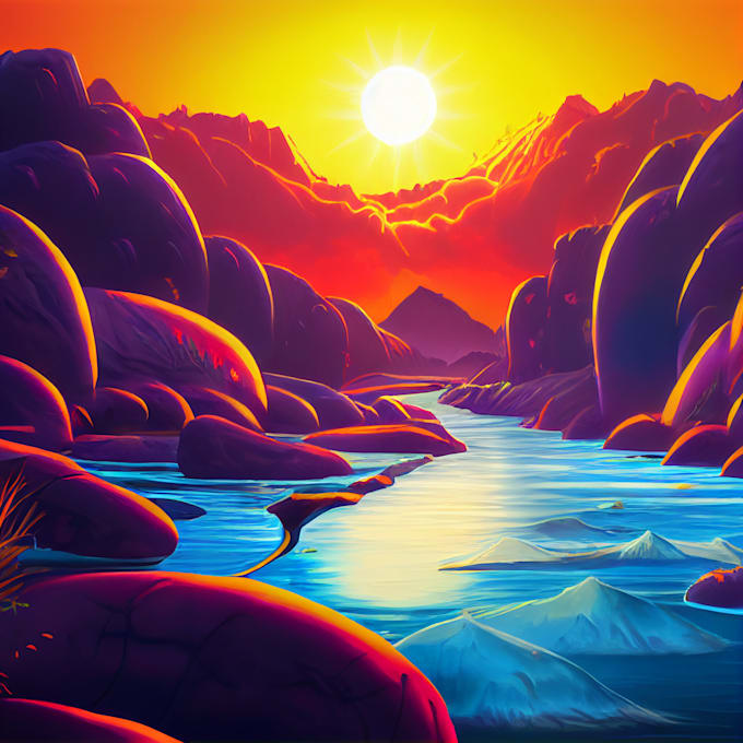 Draw more beautiful background art, 2d by Swelmm | Fiverr
