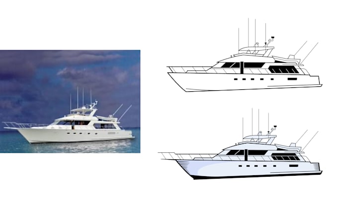 draw a detail continuous line art illustrations your photo