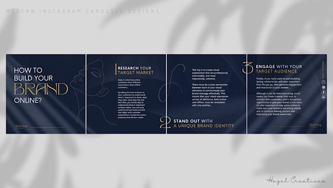 design attractive, unique and modern carousel ads