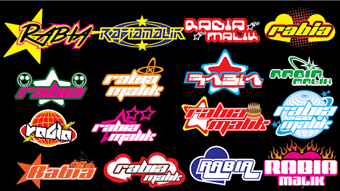 create y2k clothing logo type for your brand
