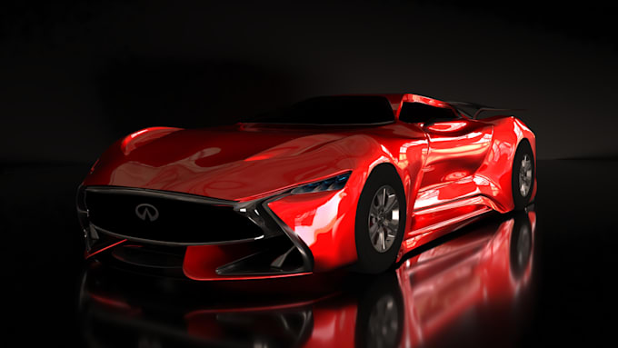 modeling your car and rendering in realistic