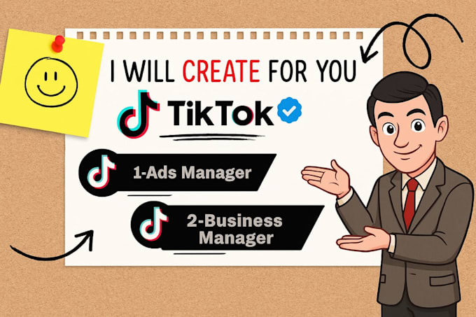 create a tiktok ad account and business manager for the USA, UK, or eu