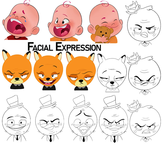 design facial expressions for your character
