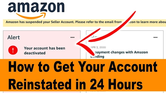 help you reinstate your amazon account and listings