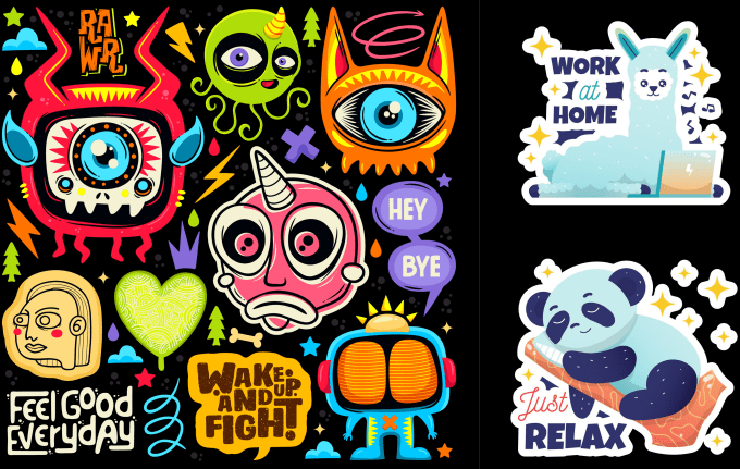 create custom stickers and unique sticker designs
