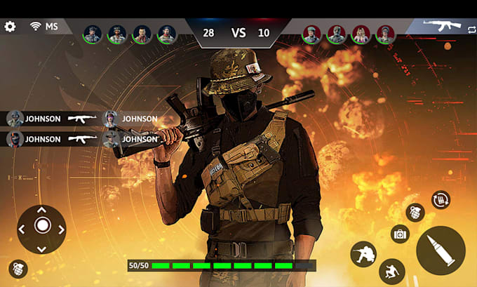 make game UI, gui, UX design for consoles, PC and mobile