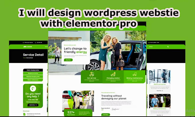 design a fully  responsive wordpress website with elementor pro
