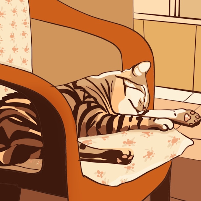 draw custom digital illustrations for you