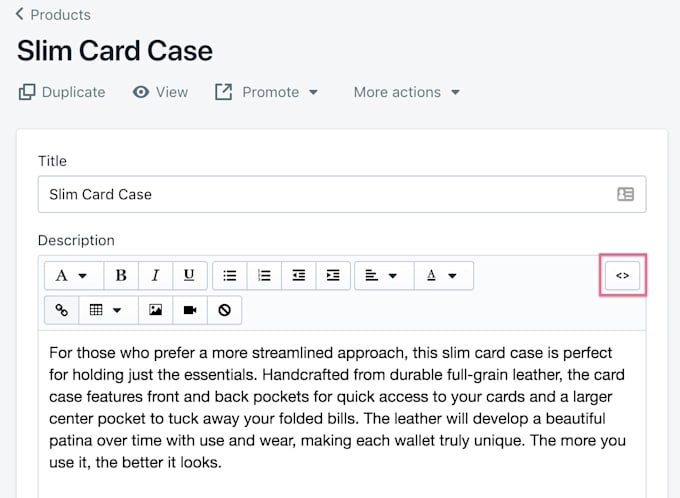 write ten shopify product descriptions, professional SEO descriptions