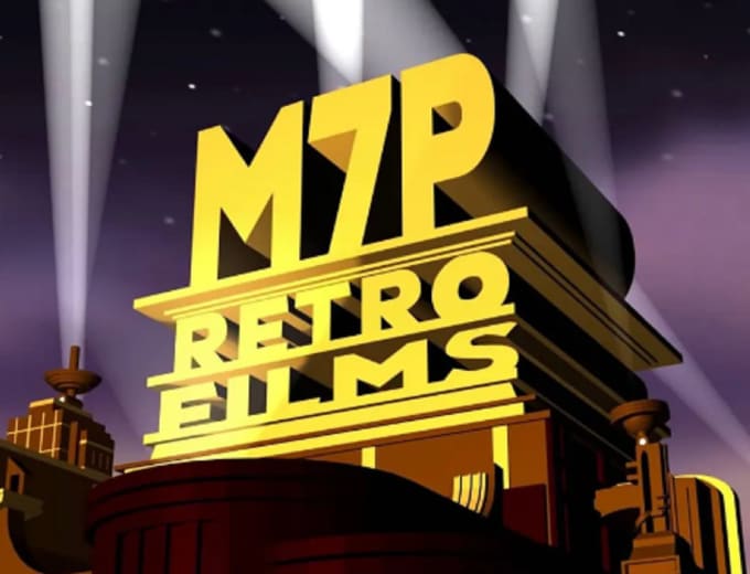 Create a neon 80s retro vhs cinematic movie animation intro of your
