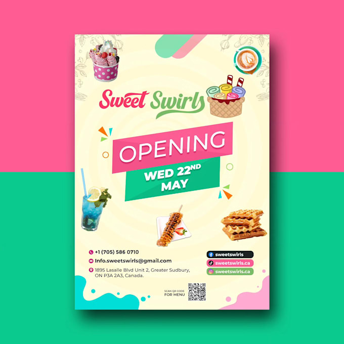 design restaurant flyer and restaurant menu