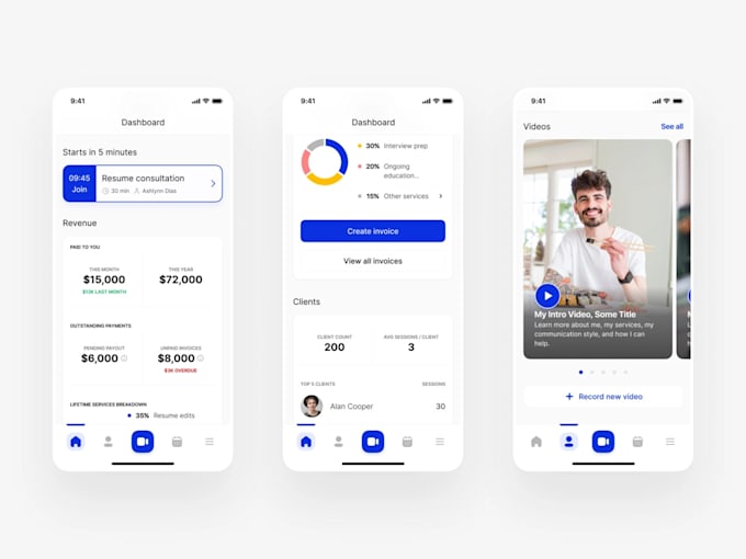 Design stunning ui ux for mobile app user interface by Zaidakrammughal ...