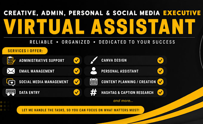 be your social media manager and personal assistant
