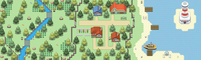 create a map for a gen 3 or 5 pokémon fan game