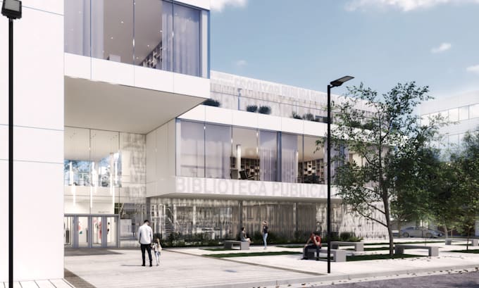 do 3d model and rendering of architecture projects