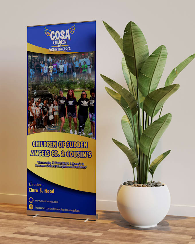 design roll up banner, retractable banner, pull up or roller banner