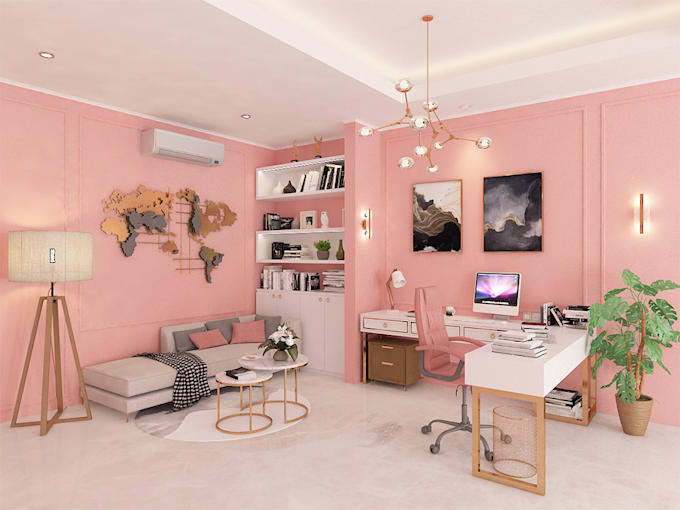 Rendering a stunning interior design for your perfect room by