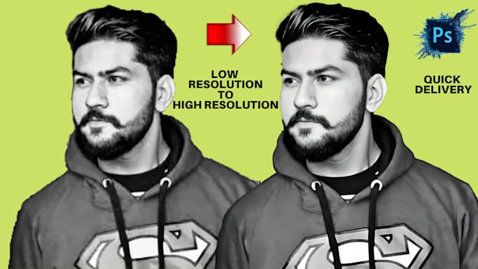 enhance low resolution photos to high resolution
