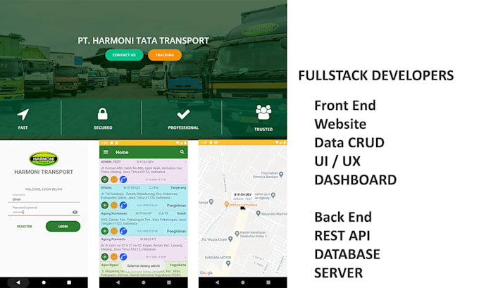 be fullstack developers PHP, flutter, javascript, database