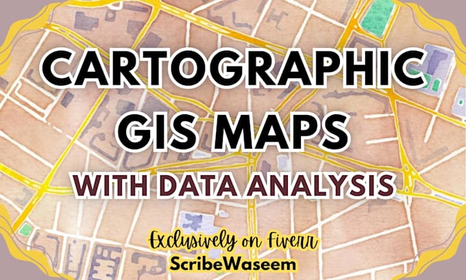 design cartographic gis maps with data analyses and representations