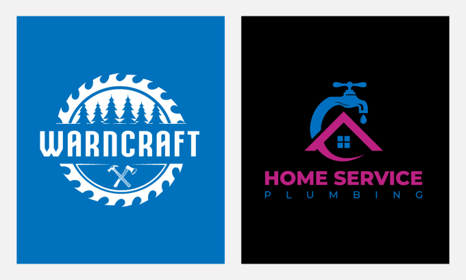 design awesome carpentry,woodworking,handyman,plumbing logo