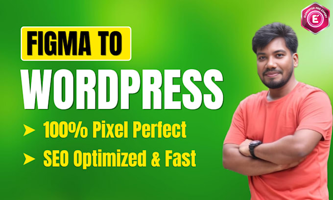 convert figma to wordpress or figma to elementor website