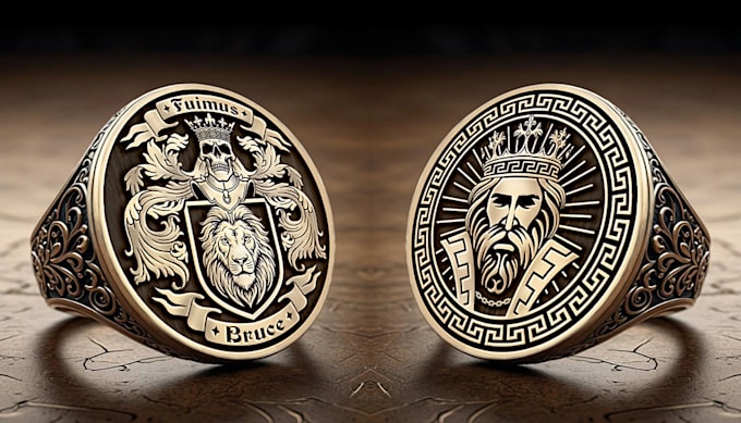design logo, family crest etc, to engrave on signet ring