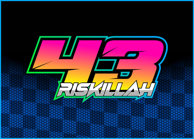 design racing team logo, racing number,  car wash