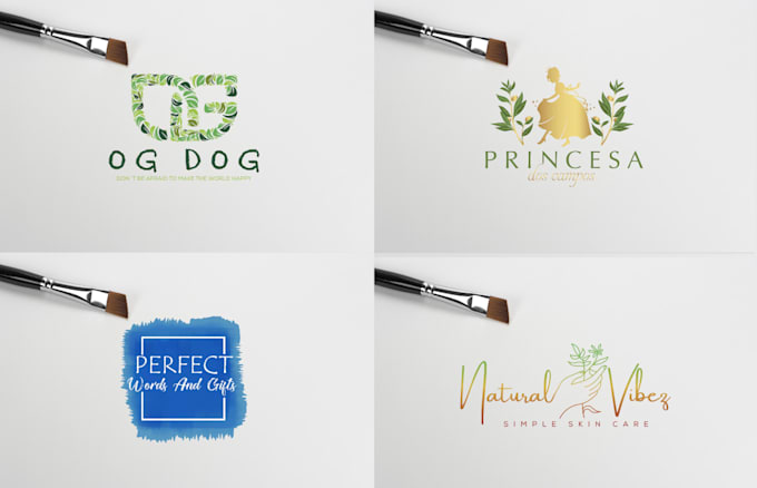 create flat modern minimalist and business logo design