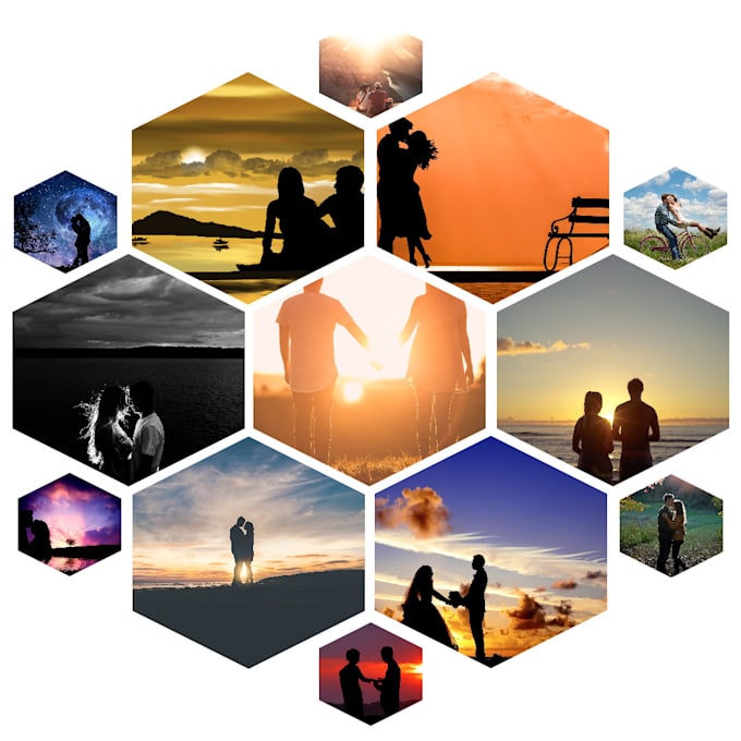 create an amazing unique photo collage from your pictures