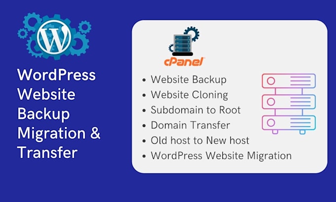 backup, migrate or transfer your wordpress site easily