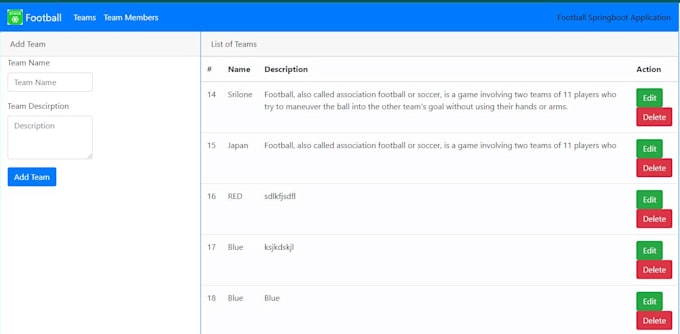 develop web application using springboot thymeleaf