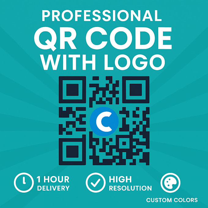 design professional custom qr codes with logo for your brand, website, app