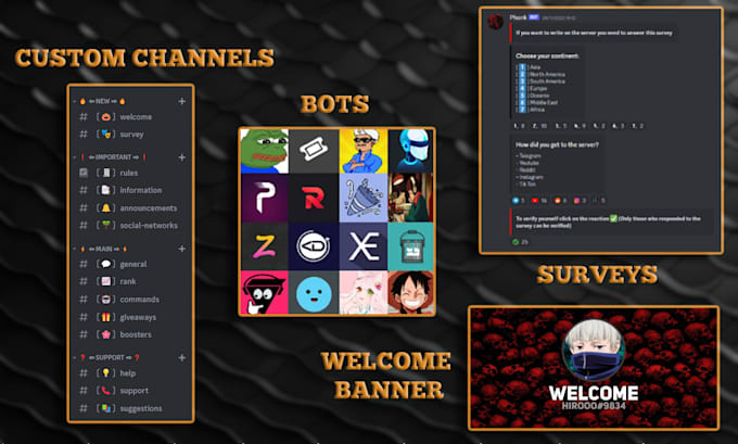 create a professional discord server set up
