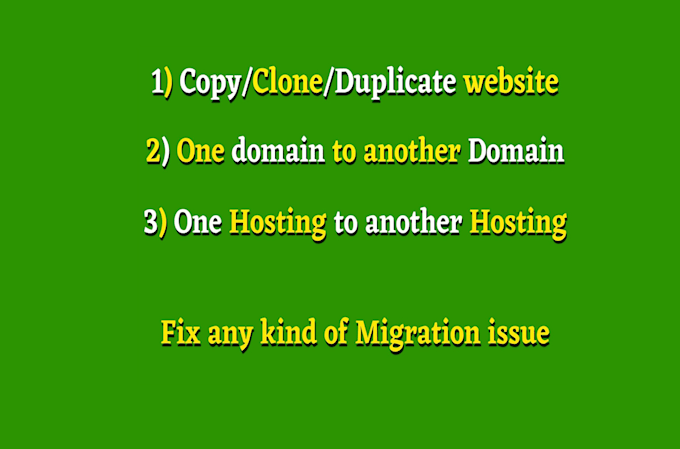 migrate wordpress website from one place to another