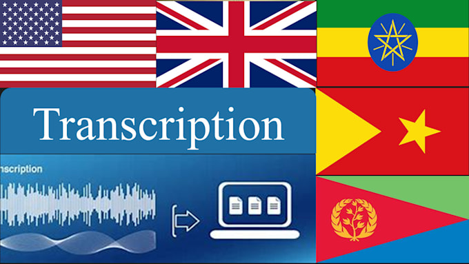 transcribe your tigrinya, amharic, and english files