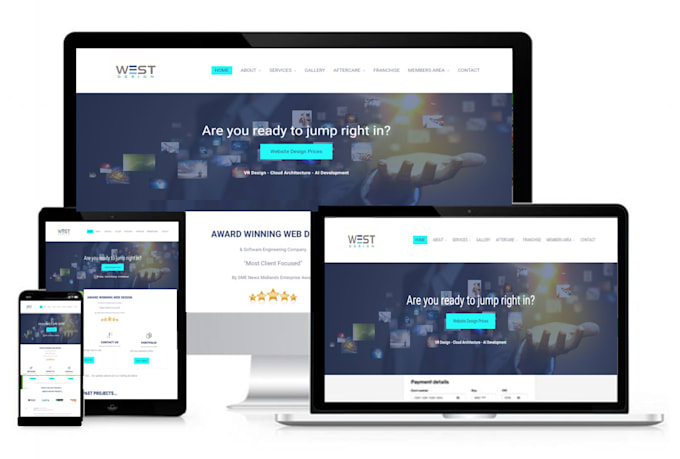 create a responsive and unique professional website