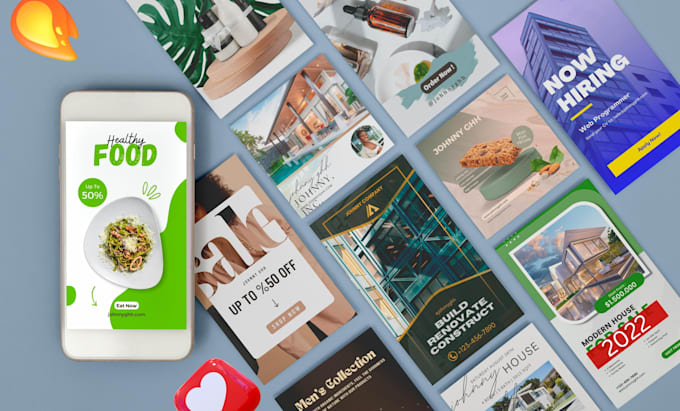 design professionnel instagram and facebook content creator
