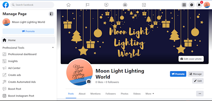 create facebook and instagram business page