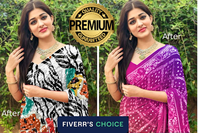 professional dress color change and mockup service