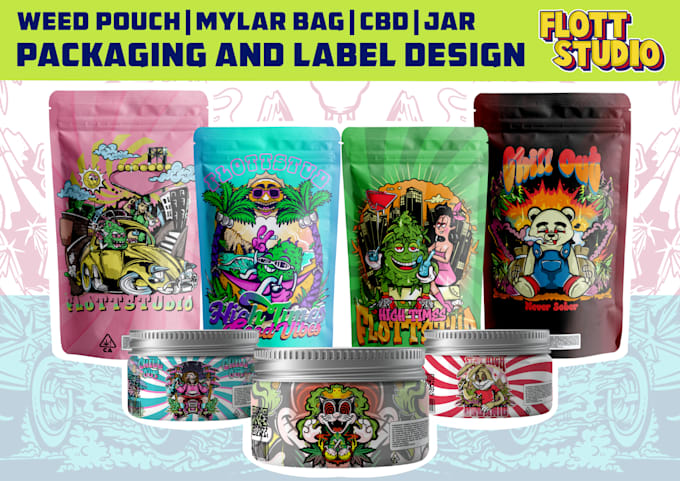 make cannabis packaging, box and label for your product