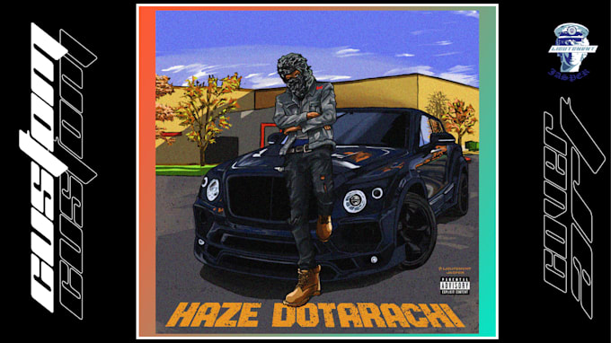 draw custom cover art design for your brand