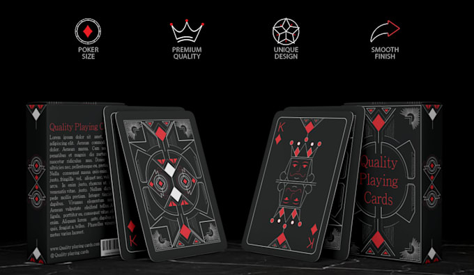 design custom playing cards, game cards and poker card deck