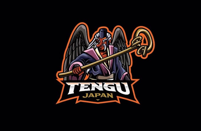 design an unique japanese mascot logo