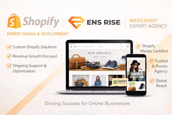 design and develop high performance shopify and shopify plus stores