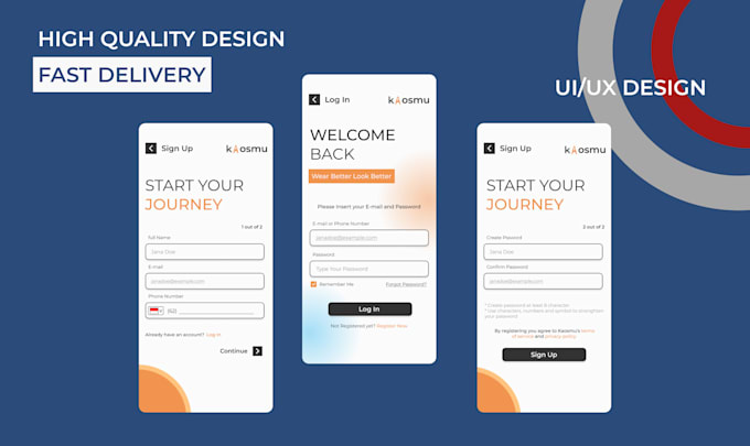 Do creative ui ux design for mobile apps and website by Sanibudi | Fiverr