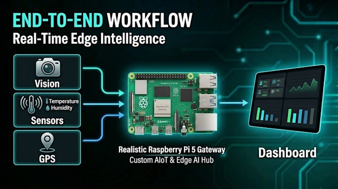 develop custom raspberry pi, iot and edge ai projects