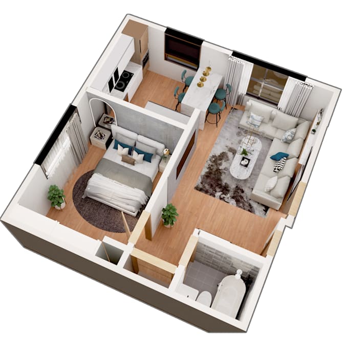 make 2d and 3d floor plan