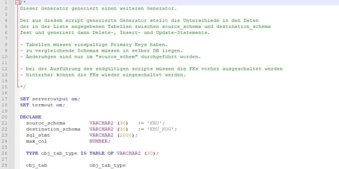 Develop any oracle sql or pl sql by Gerdkock | Fiverr