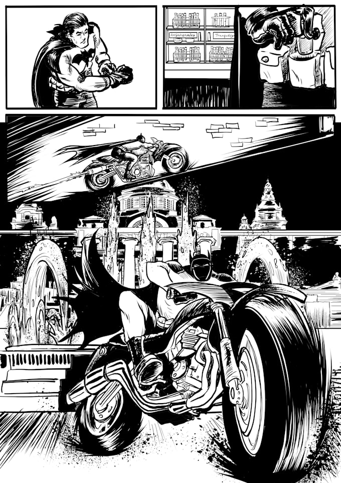 draw comic or manga style based on your script